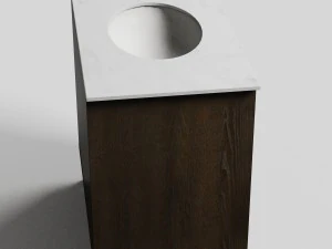 vanity bath with natural marble 3D Model