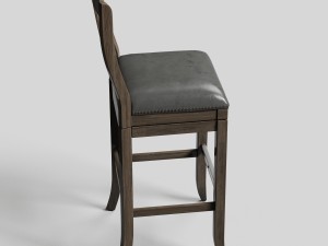 stool bar cushioned 3D मॉडल
