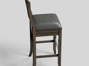 stool bar cushioned 3D Model