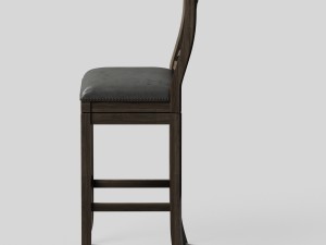 stool bar cushioned 3D मॉडल