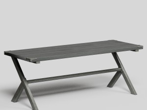 coffee table gray 3D Model