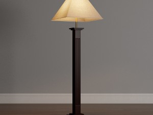 mahogany floor lamp 3D Model