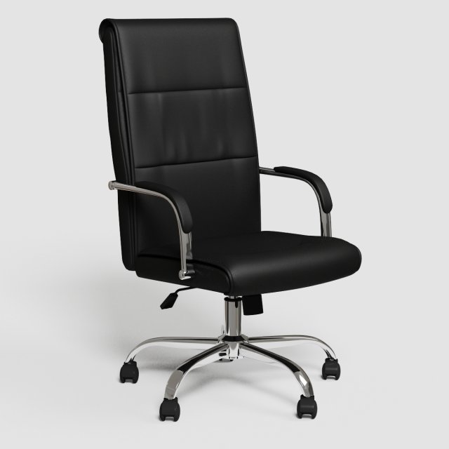 black executive office chair vr - ar 3D मॉडल .c4d .max .obj .3ds .fbx .stl .blend 