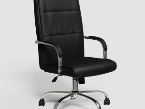 zwarte directiebureaustoel vr - ar 3D Model