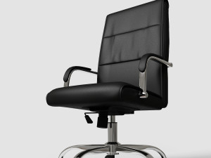black executive office chair vr - ar 3D मॉडल