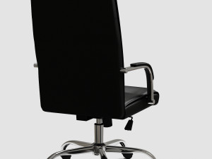 black executive office chair vr - ar 3D मॉडल
