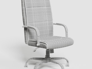 black executive office chair vr - ar 3D मॉडल
