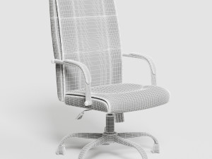 black executive office chair vr - ar 3D मॉडल