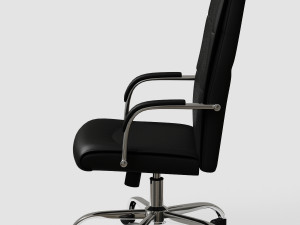 black executive office chair vr - ar 3D मॉडल