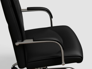 black executive office chair vr - ar 3D मॉडल