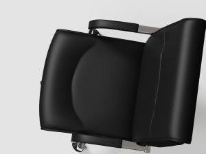 black executive office chair vr - ar 3D मॉडल