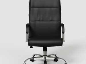 black executive office chair vr - ar 3D मॉडल