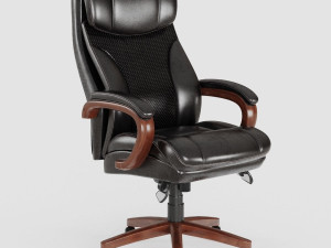 leather executive office chair vr - ar - low-poly Modelo 3D