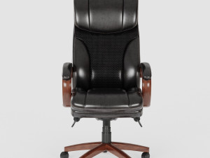 leather executive office chair vr - ar - low-poly 3D Model