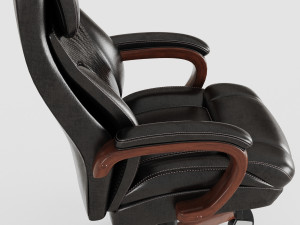 leather executive office chair vr - ar - low-poly 3D Model