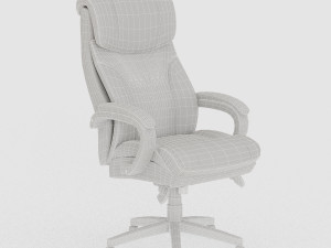 leather executive office chair vr - ar - low-poly 3D Model
