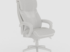 leather executive office chair vr - ar - low-poly 3D Model