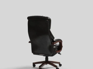 leather executive office chair vr - ar - low-poly 3D Model