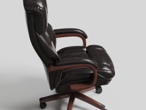 leather executive office chair vr - ar - low-poly 3D Model