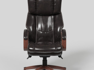 leather executive office chair vr - ar - low-poly 3D Model