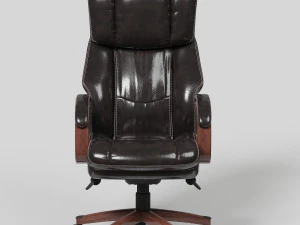 leather executive office chair vr - ar - low-poly 3D Model