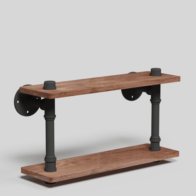shelf ironwood 3D मॉडल .c4d .max .obj .3ds .fbx .stl .blend 