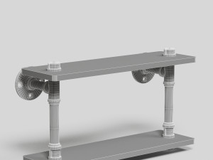shelf ironwood 3D मॉडल