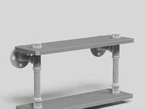 shelf ironwood 3D Model