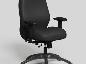 black office chair high def Modelo 3D