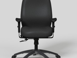 black office chair high def 3D मॉडल