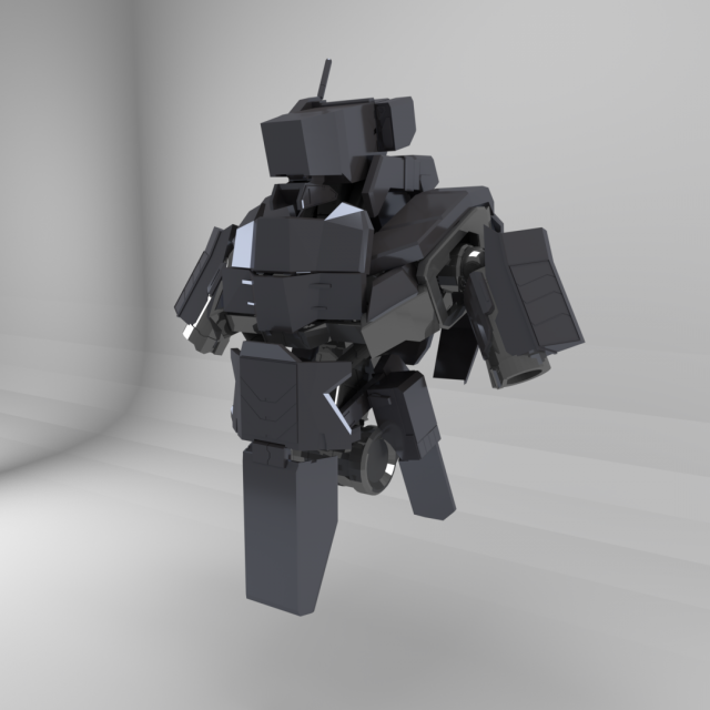 battle robot 3D Model .c4d .max .obj .3ds .fbx .stl .blend 