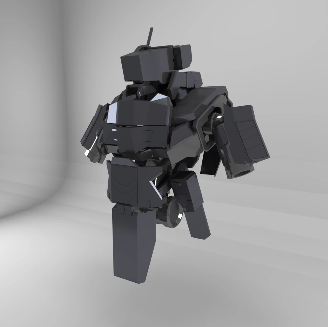 battle robot 3D Model .c4d .max .obj .3ds .fbx .stl .blend 