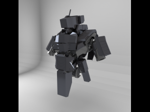 battle robot 3D Model