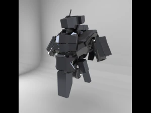 rob&ocirc; de batalha Modelo 3D