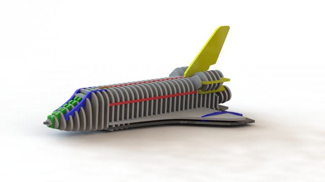nasa space shuttle Modelo 3D .c4d .max .obj .3ds .fbx .stl .blend 