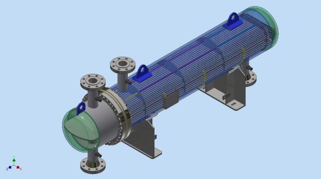 heat exchanger 3D Model .c4d .max .obj .3ds .fbx .stl .blend 