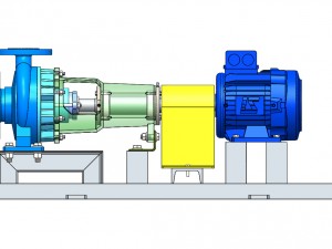 centrifugal pump n32 - 125 solidworks 3D Model