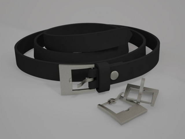 belt leather 3D Model .c4d .max .obj .3ds .fbx .stl .blend 