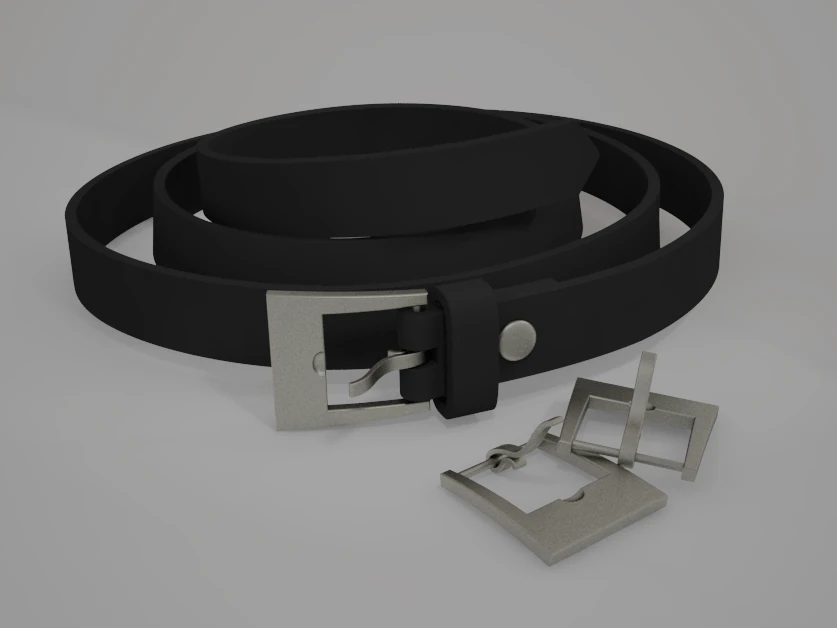 belt leather 3D Model .c4d .max .obj .3ds .fbx .stl .blend 