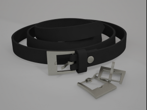 belt leather 3D 모델