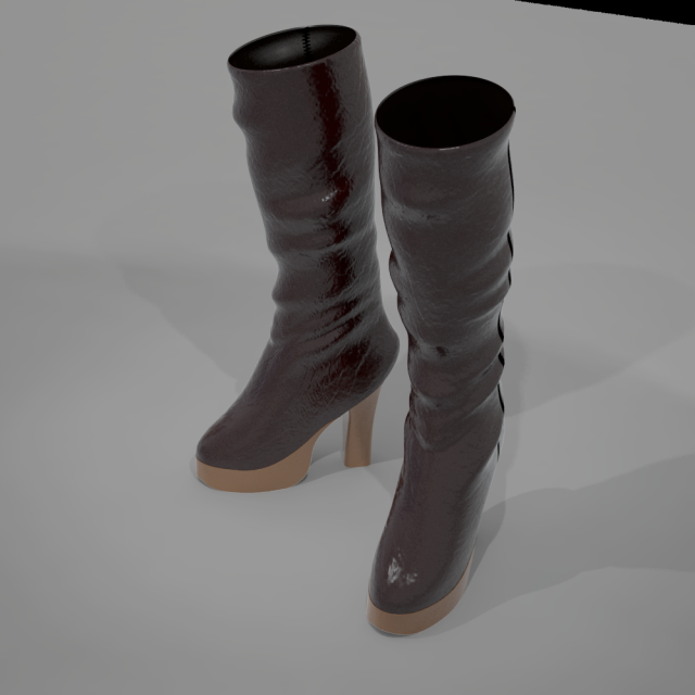 shoe 3D Model .c4d .max .obj .3ds .fbx .stl .blend 