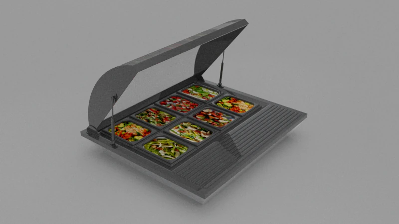 salad counter 3D Model .c4d .max .obj .3ds .fbx .stl .blend 