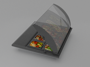 salad counter 3D 模型