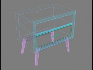 02-nightstand 3D-Modell