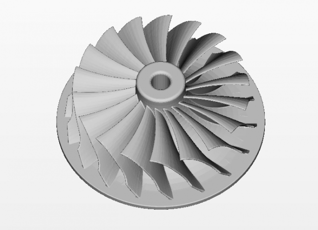 turbo impeller 3D मॉडल .c4d .max .obj .3ds .fbx .stl .blend 