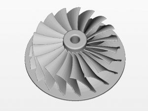 turbo impeller 3D मॉडल