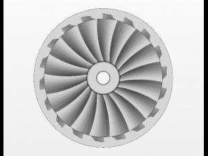 turbo impeller 3D मॉडल