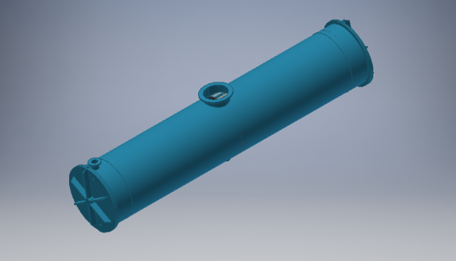 juice heater type shell and tube 3D मॉडल .c4d .max .obj .3ds .fbx .stl .blend 
