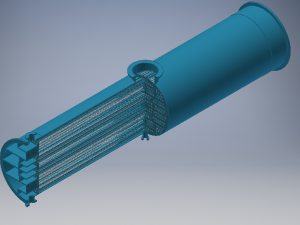 juice heater type shell and tube 3D मॉडल