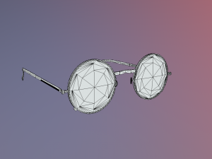 sunglasses retro Model 3D